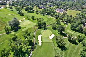 Cherry Hills 16th Green Aerial